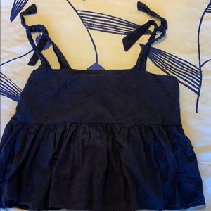 BP Navy Peplum tank